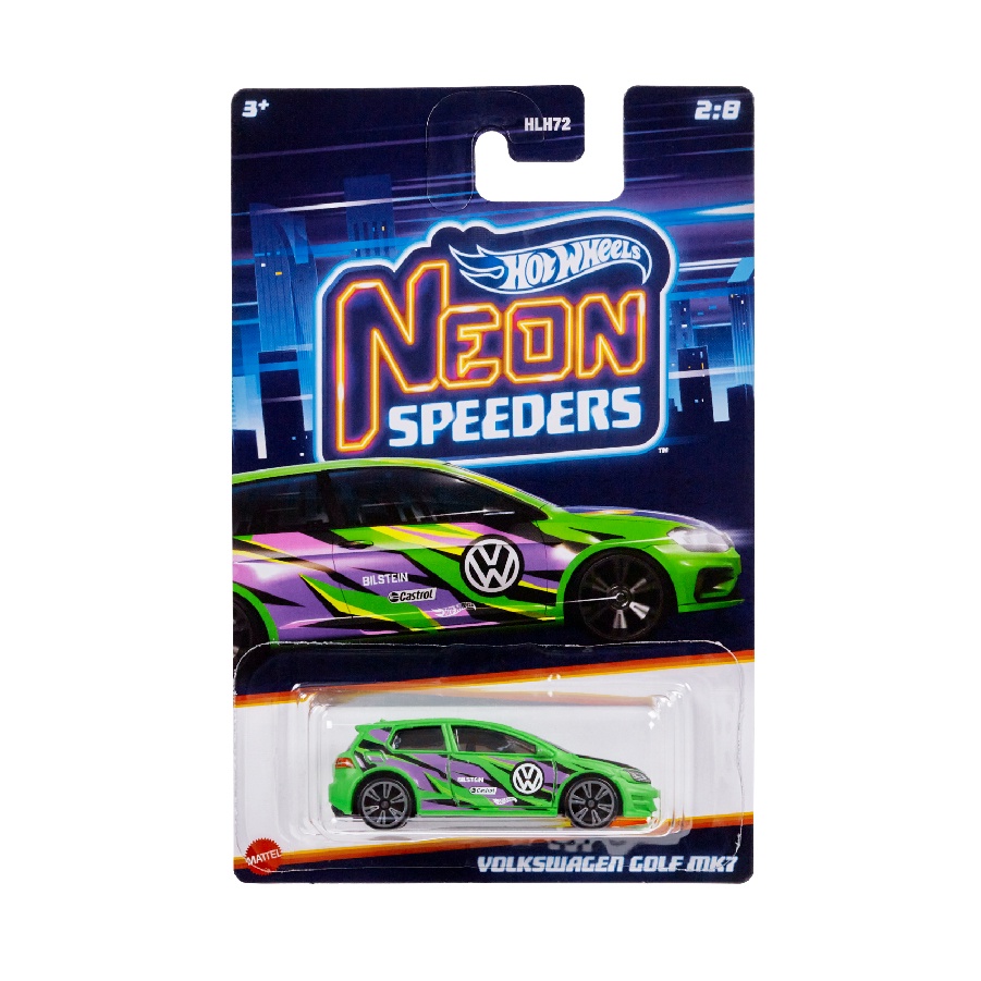 Đồ Chơi Siêu Xe Neon Speeders - Volkswagen Golf Mk7 HOT WHEELS HLH74/HLH72