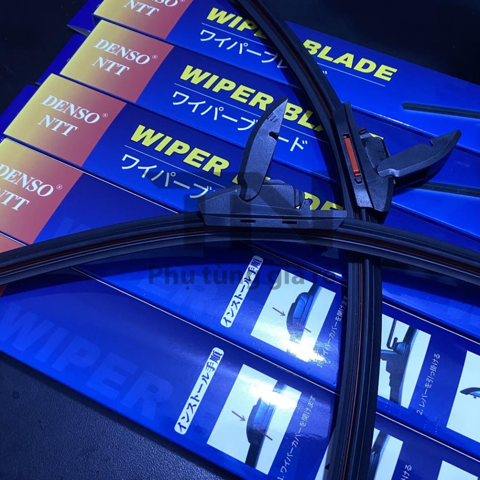 Gạt mưa lưỡi kép Denso thế hệ mới, phù hợp với nhiều dòng xe như Hyundai, Kia, Honda, Toyota...