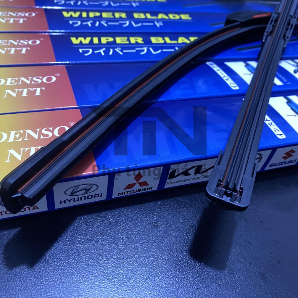 Gạt mưa lưỡi kép Denso thế hệ mới, phù hợp với nhiều dòng xe như Hyundai, Kia, Honda, Toyota...