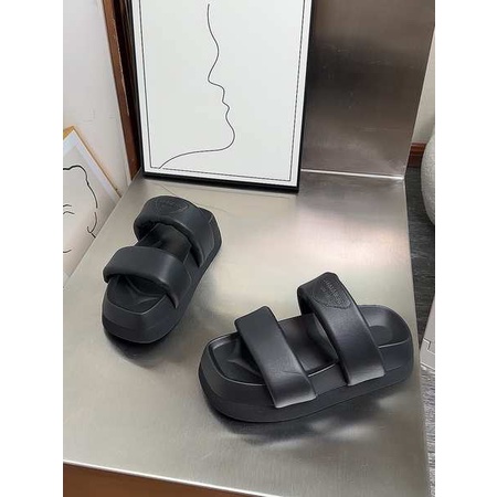 Dép lê tăng chiều cao nữ mẫu mới da thật đế dày dép sandal nữ