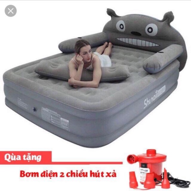 Giường hơi hình thú cao cấp 3 tầng