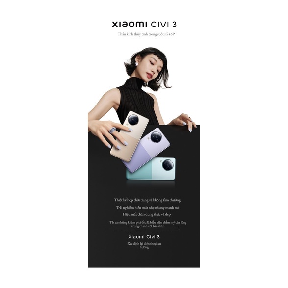 Điện Thoại Xiaomi Civi 3 5G  - Chính Hãng - Bảo Hành 12 Tháng