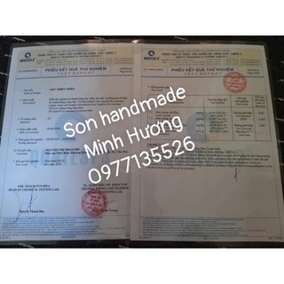 Son A12 đỏ đất - bbia 25 đỏ nâu Handmade