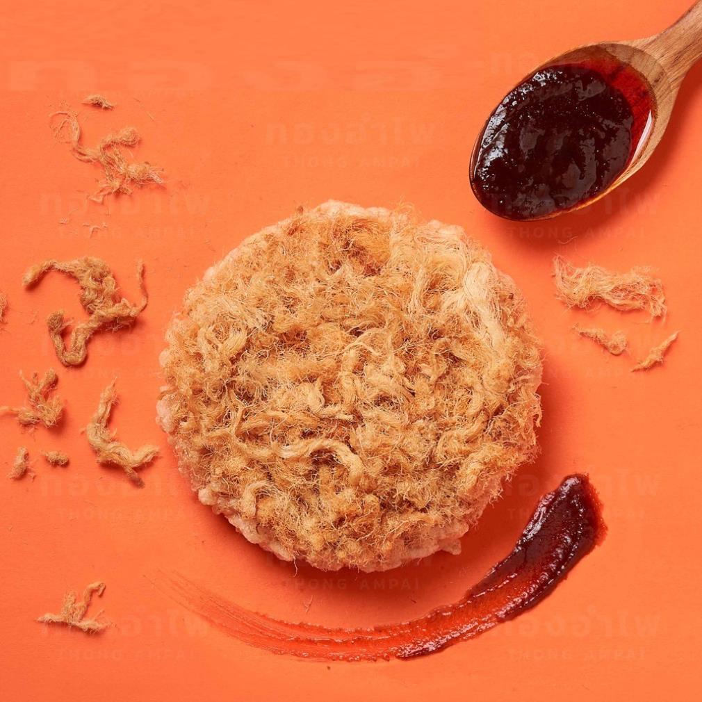 Bánh gạo Tương Ớt Chà Bông Thong Ampai  Thong Ampai Rice Cracker with Chili Paste & Pork Floss Topping