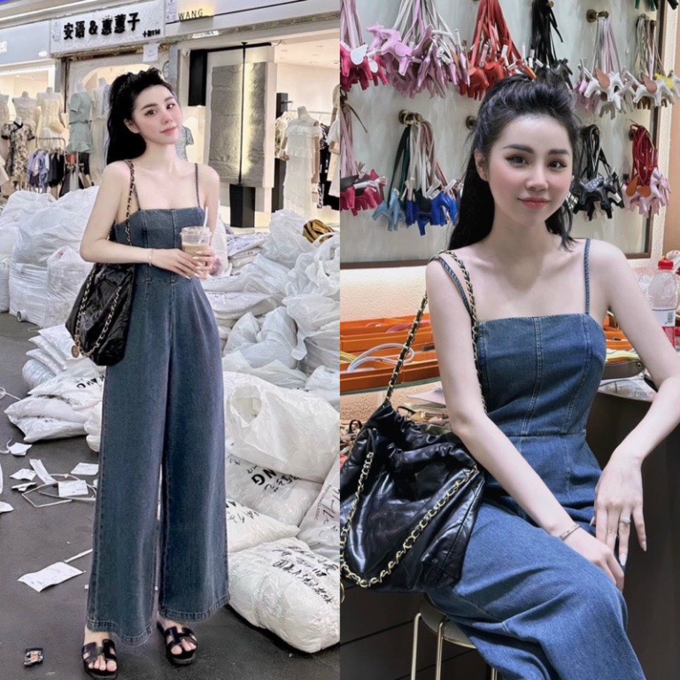 𝗩𝗶𝗱𝗲𝗼 𝗔̉𝗻𝗵 𝗧𝗵𝗮̣̂𝘁 ✔ Set jum bò kèm dây lưng quần ống rộng chất bò đẹp lắm ạ