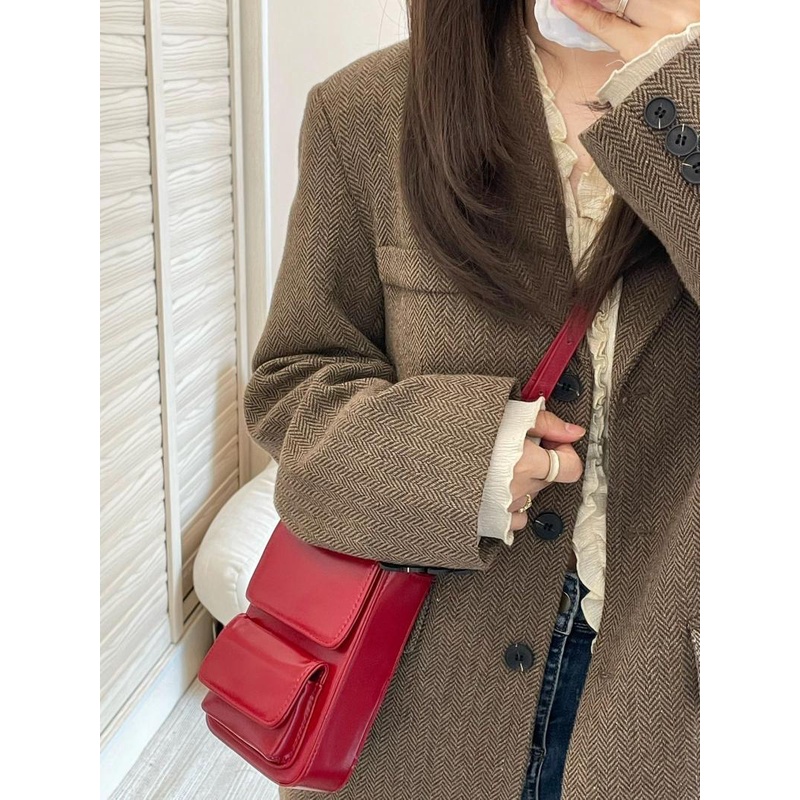 Túi Đeo Chéo mini Đựng Điện Thoại Phong Cách retro Mới 2023