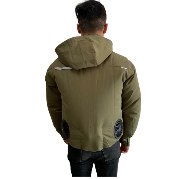 Áo Điều Hòa NHẬT BẢN hàng chính hãng các màu xanh than,xám , Áo chống nắng có gắn quạt làm mát công nghệ PIN JAPAN