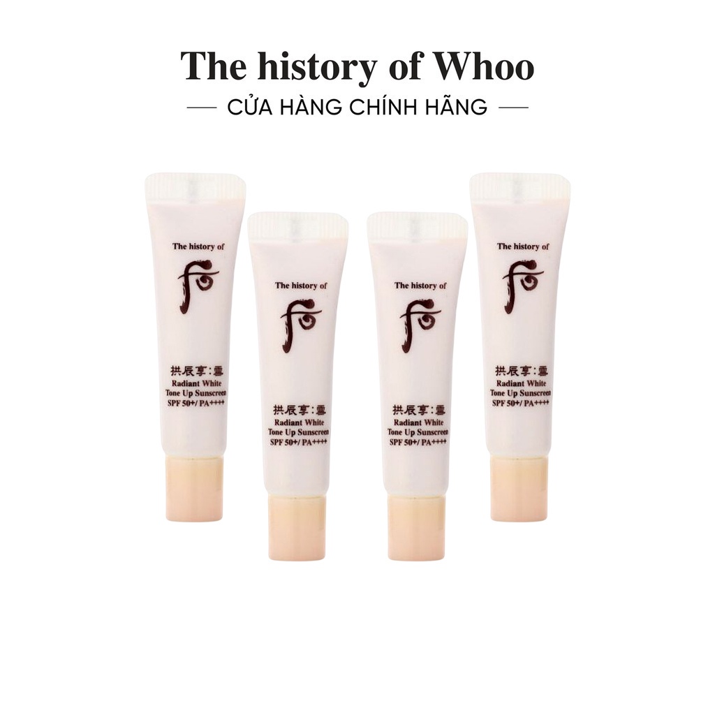 [HB Gift] Kem chống nắng nâng tông Whoo Gongjinhyang Seol Radiant White Tone Up Sunscreen SPF50+,PA++++ 6ml