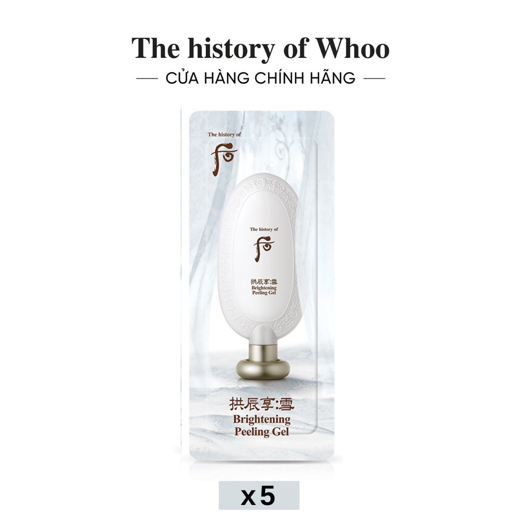 [HB Gift] Combo 5 Gel tẩy tế bào chết làm sáng da The history of Whoo Gongjinhyang Seol Brightening Peeling 1ml