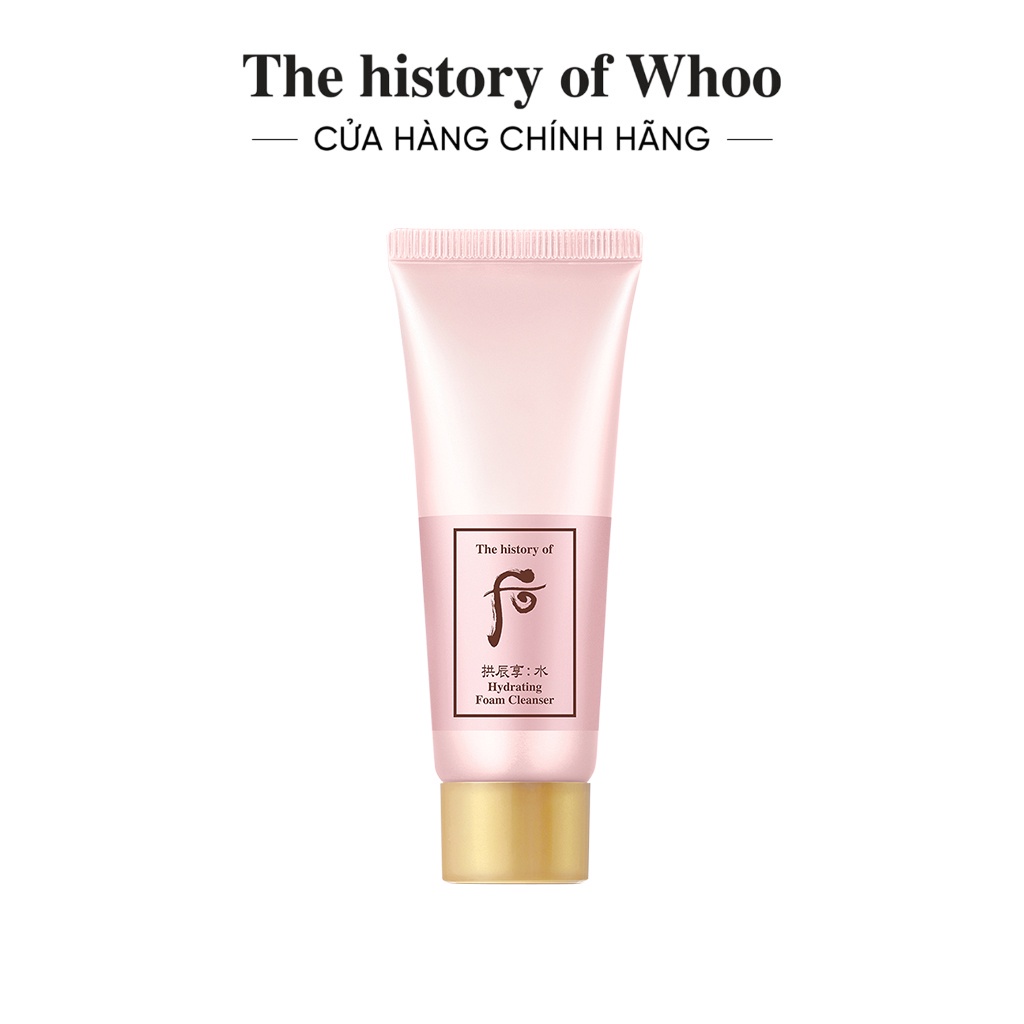 [HB Gift] Sữa rửa mặt cấp ẩm sạch bụi mịn The history of Whoo Gongjinhyang Soo Hydrating Foam Cleanser 40ml