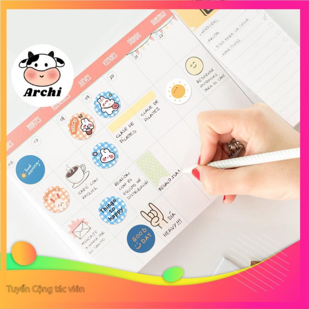 Cuộn 500 sticker dán kích thước 1 inch