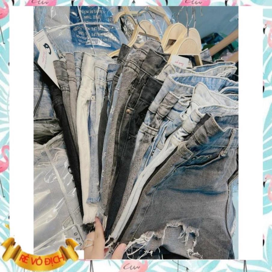 Hot Quần Short Bò Nữ Cạp Cao Phong Cách Thời Trang Cực Ngầu Chất Denim Siêu Dày Dặn Cao Cấp Q16 Ss Ok Tt