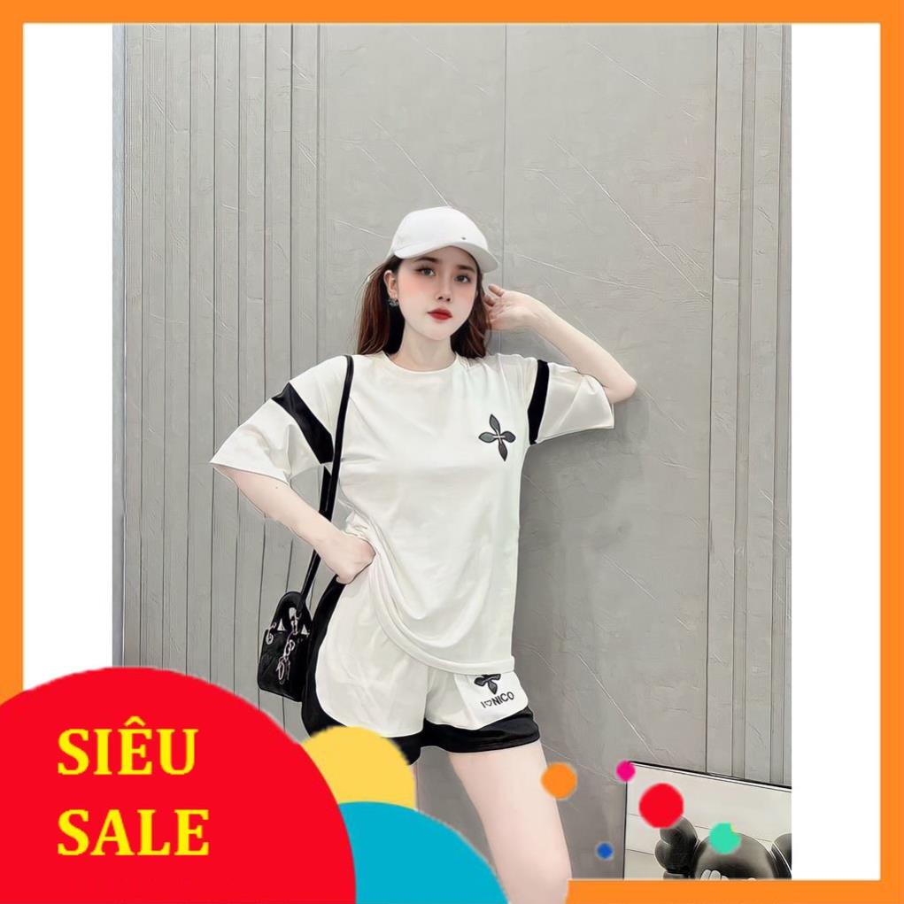 ? Bộ Áo Phông Chữ Thập Kèm Quần Short Phối Màu In Hình 2 Màu Co Giãn Thoáng Mát Va13 Ss Ok Tt Vv