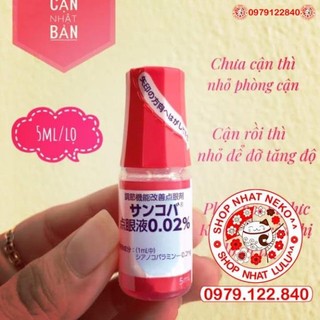 Lọ Dung Dịch Nhỏ Mắt Cận Sancoba Nhật Bản 5ml _lulushop