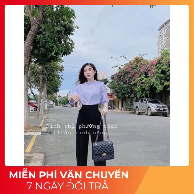 Hot Quần Baggy Nữ Kiểu Dáng Thanh Lịch Phối Cúc Lệch - Mẫu Quần Siêu Hot Trên Thị Trường Q14 Ss Ok Tt Vv