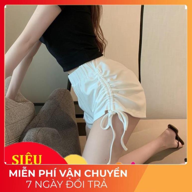 Hot Quần Đùi Nữ Chất Thun Tăm Co Giãn Cực Mát Cạp Chun Kèm Dây Rút Cực Cực Tôn V3 Q02 Ss Ok Tt Vv