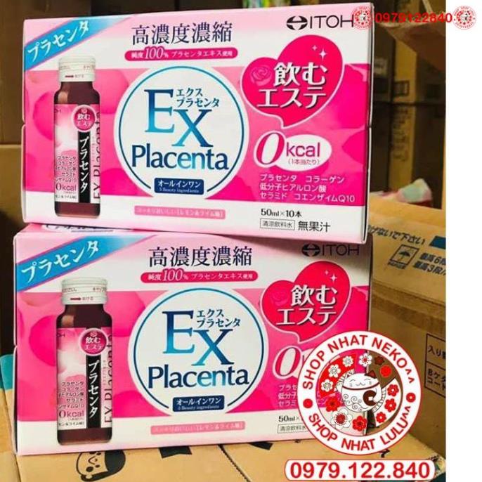 (Chuẩn Nhật)  Collagen Ex Placenta Từ Nhau Thai Cừu Itoh dạng nước (10 lọ) _lulushop