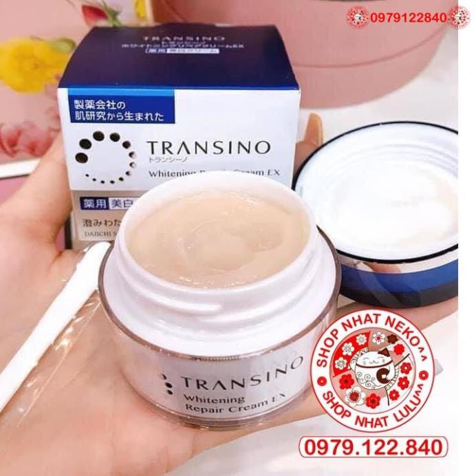 Kem dưỡng trắng da nám, tàn nhang ban đêm transino whitening EX 35g _lulushop