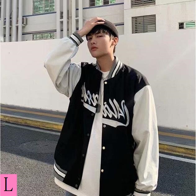 Áo Khoác Bóng Chày Dáng Rộng Màu Sắc Tương Phản Phong Cách Thời Trang Đường Phố Mỹ Cho Nam Giới