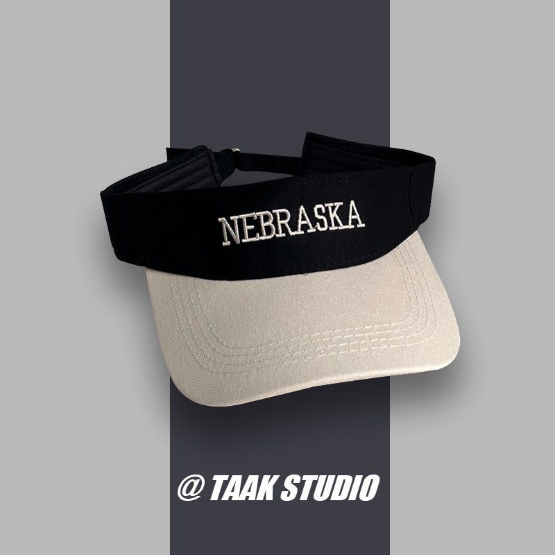 Mũ Lưỡi Trai Nửa Đầu Chống Nắng Thêu Chữ Thời Trang Mùa Hè Cho Nữ