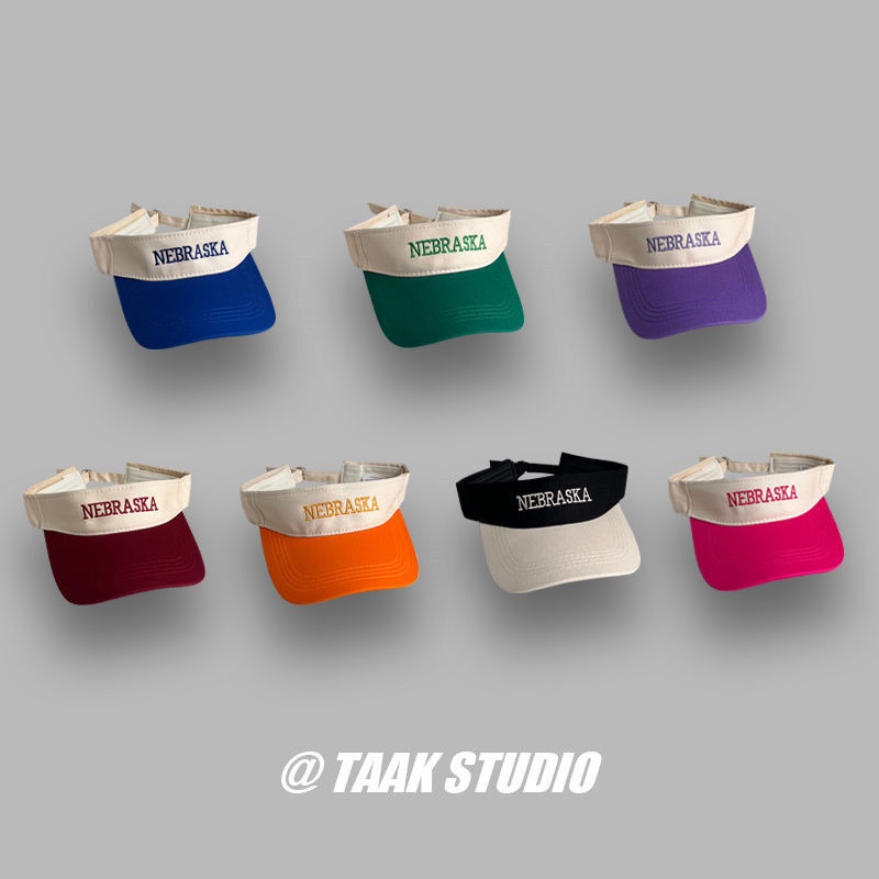 Mũ Lưỡi Trai Nửa Đầu Chống Nắng Thêu Chữ Thời Trang Mùa Hè Cho Nữ