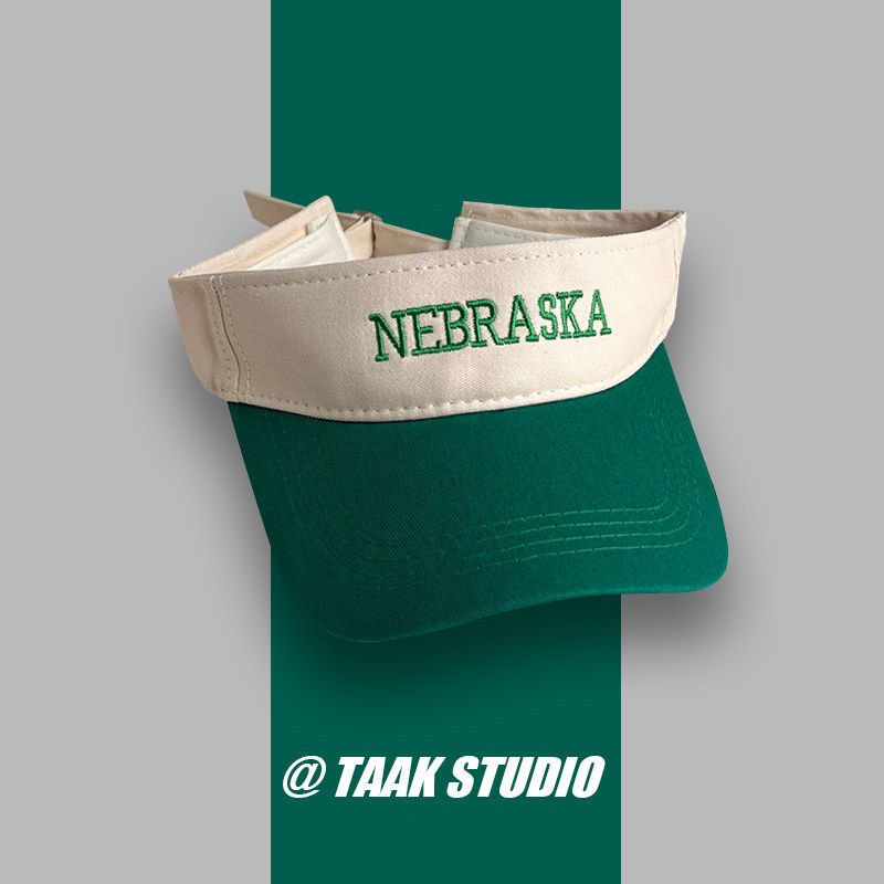 Mũ Lưỡi Trai Nửa Đầu Chống Nắng Thêu Chữ Thời Trang Mùa Hè Cho Nữ