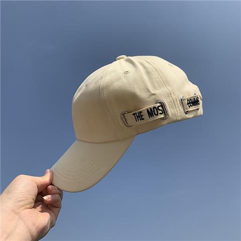 Mũ Lưỡi Trai Màu Đen Phong Cách hip hop Đường Phố Hàn Quốc Thời Trang Xuân Hè Cho Nam