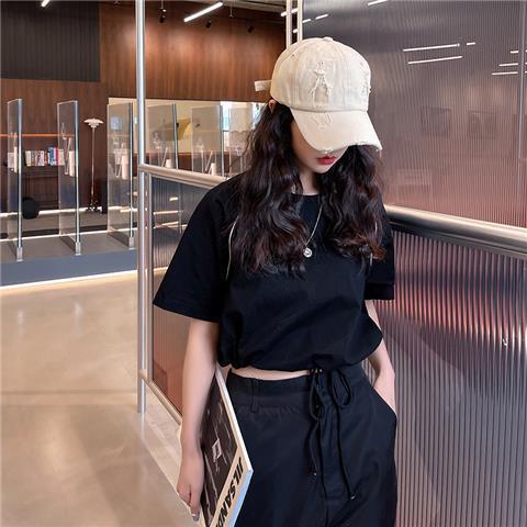 Mũ Lưỡi Trai Màu Đen Trơn Phong Cách hip hop Hàn Quốc Cá Tính