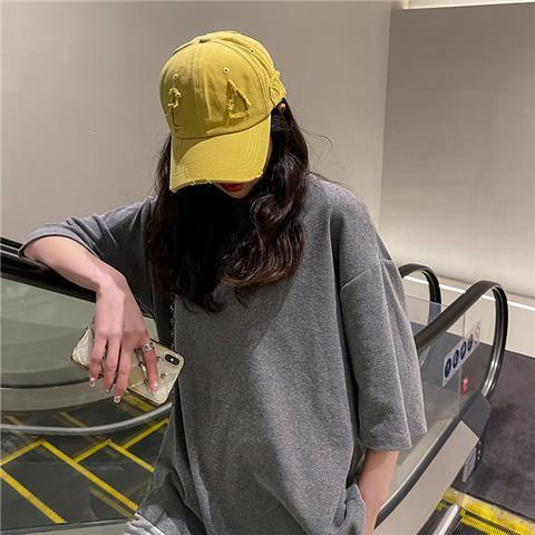 Mũ Lưỡi Trai Màu Đen Trơn Phong Cách hip hop Hàn Quốc Cá Tính