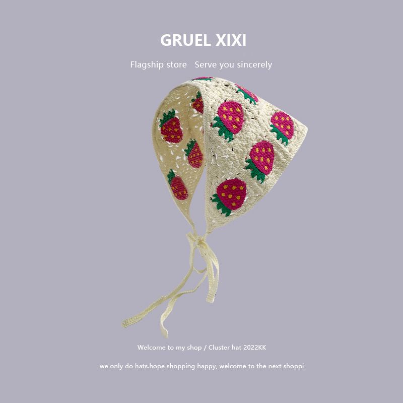 Mũ Vành Dệt Kim Thủ Công Đính Hoa Thời Trang Xuân Thu Cho Nữ