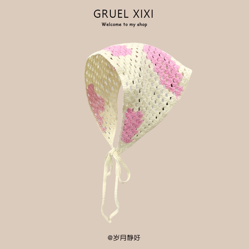 Mũ Vành Dệt Kim Thủ Công Đính Hoa Thời Trang Xuân Thu Cho Nữ