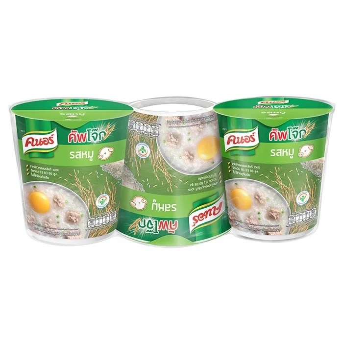 Cháo ly ăn liền Knorr Thái Lan Hộp 35G