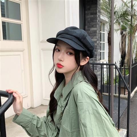 Mũ beret Vải cotton Phong Cách Hàn Quốc Cổ Điển Thời Trang Xuân Hè Cho Nữ