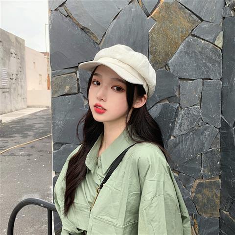 Mũ beret Vải cotton Phong Cách Hàn Quốc Cổ Điển Thời Trang Xuân Hè Cho Nữ