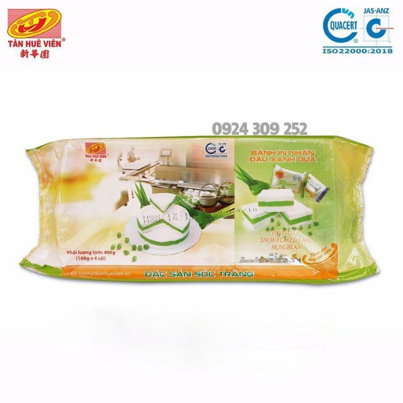 Bánh in nhân dứa Tân Huê Viên (400g x 4 cái)