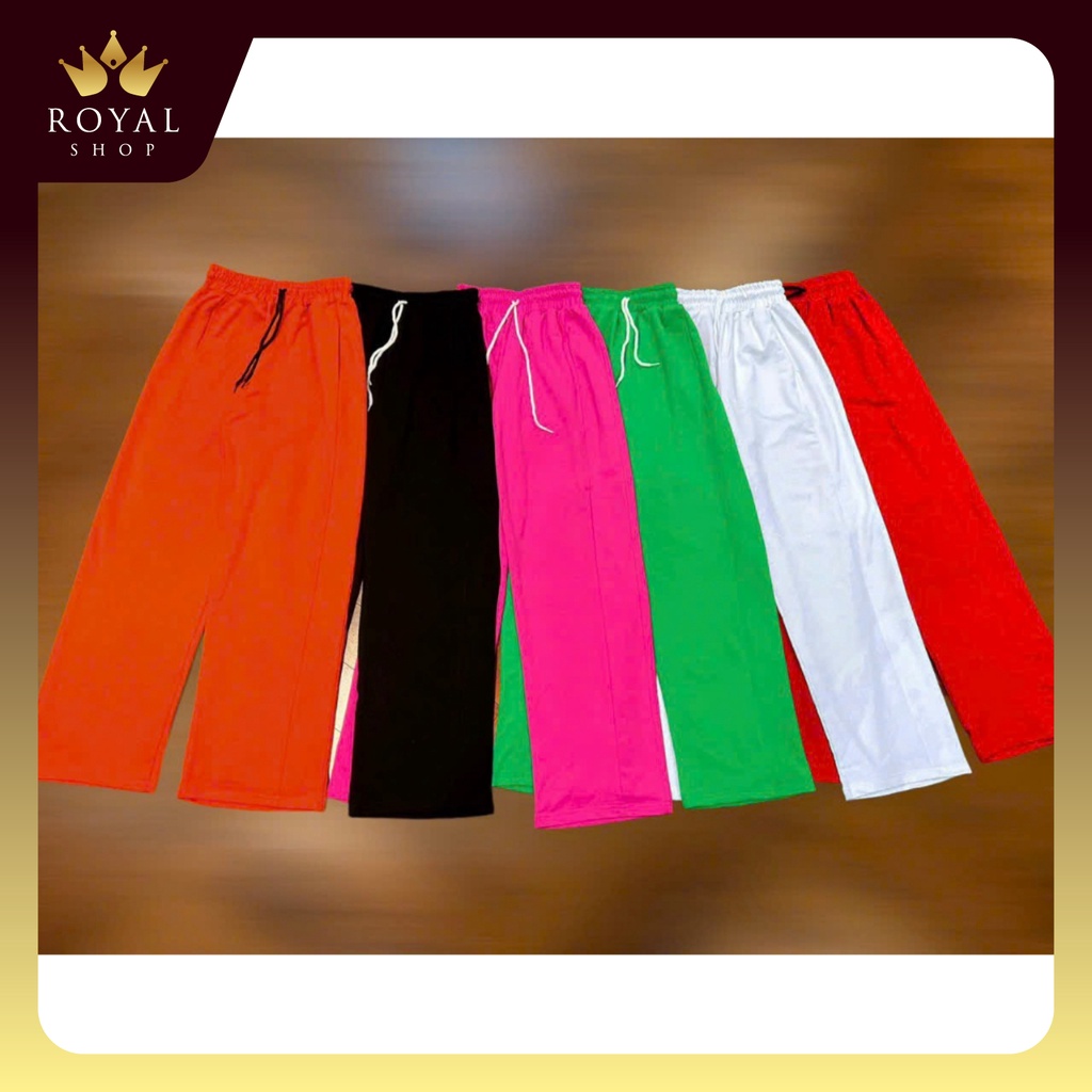 Quần Thể Thao Nữ Cotton Trơn Ống Xuông Dài Tập Gym Đi Chơi