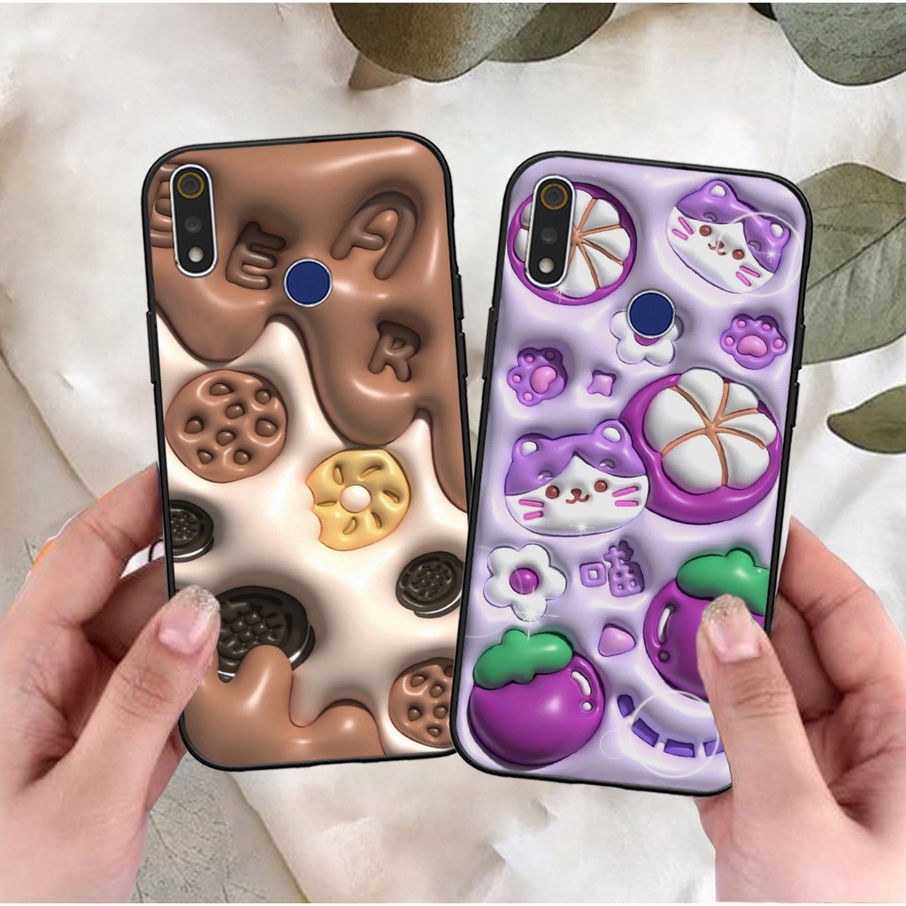 Ốp Realme 3 , 3 Pro in phẳng hình ảnh 3D chân thực hot trend mẫu mới