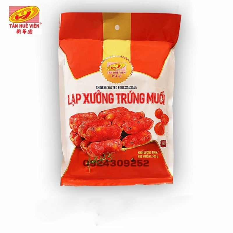 Lạp xưởng Trứng Muối Tân Huê Viên túi 500g