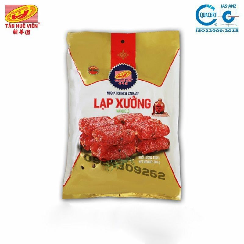 Lạp xưởng tiêu 4 sao Tân Huê Viên (bọc 500g)