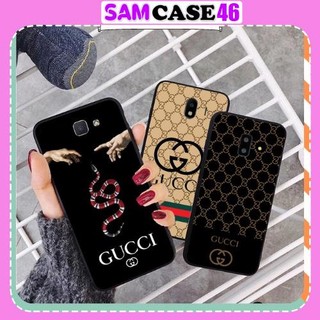 Ốp lưng SamSung J4/J4plus/J6/J6plus/J7pro/J7prime/J72016/J7Plus/J8 Mặt Sau Kính Cường Lực In Hình Gucci