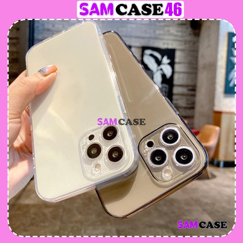 Ốp lưng iPhone Drew Chống sốc cạnh viền vuông Silicon trong suốt mềm dẻo cho ip 6/6s/7/8/X/XS/11/12/13/14 Pro Plus Max