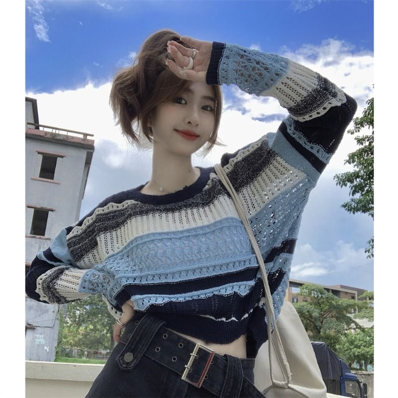 Jiashucheng Áo Sweater Tay Dài Phong Cách Mới Mùa Xuân Sang Trọng Đẹp Mắt Cho Nữ