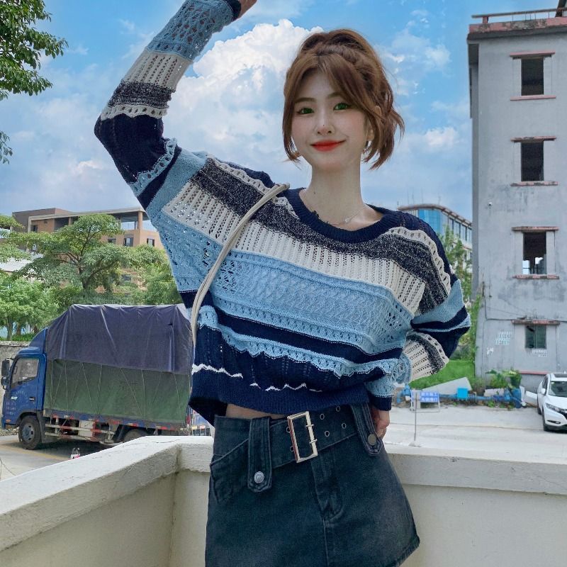 Jiashucheng Áo Sweater Tay Dài Phong Cách Mới Mùa Xuân Sang Trọng Đẹp Mắt Cho Nữ