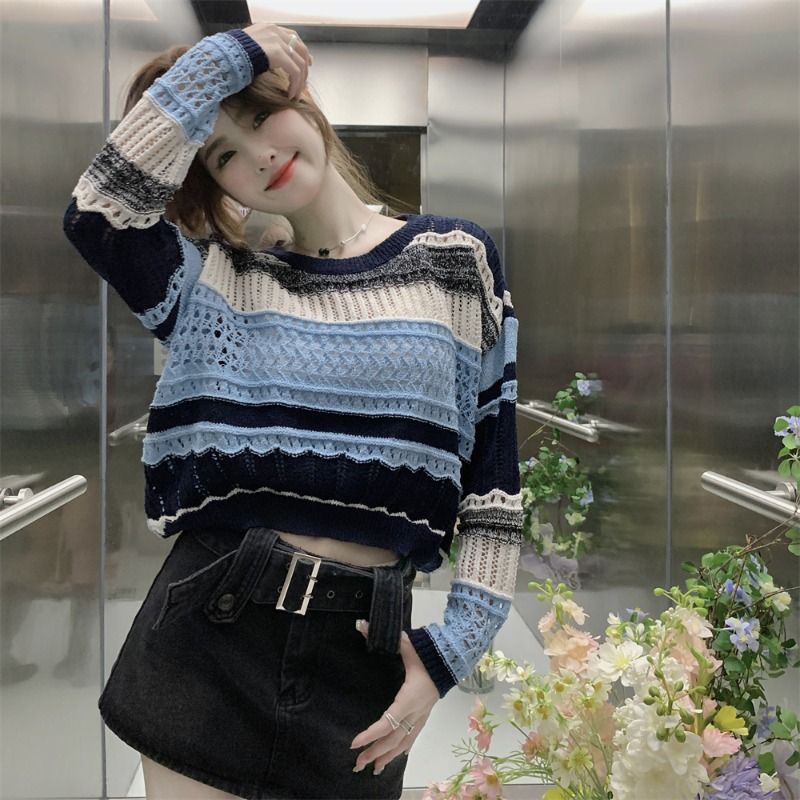 Jiashucheng Áo Sweater Tay Dài Phong Cách Mới Mùa Xuân Sang Trọng Đẹp Mắt Cho Nữ