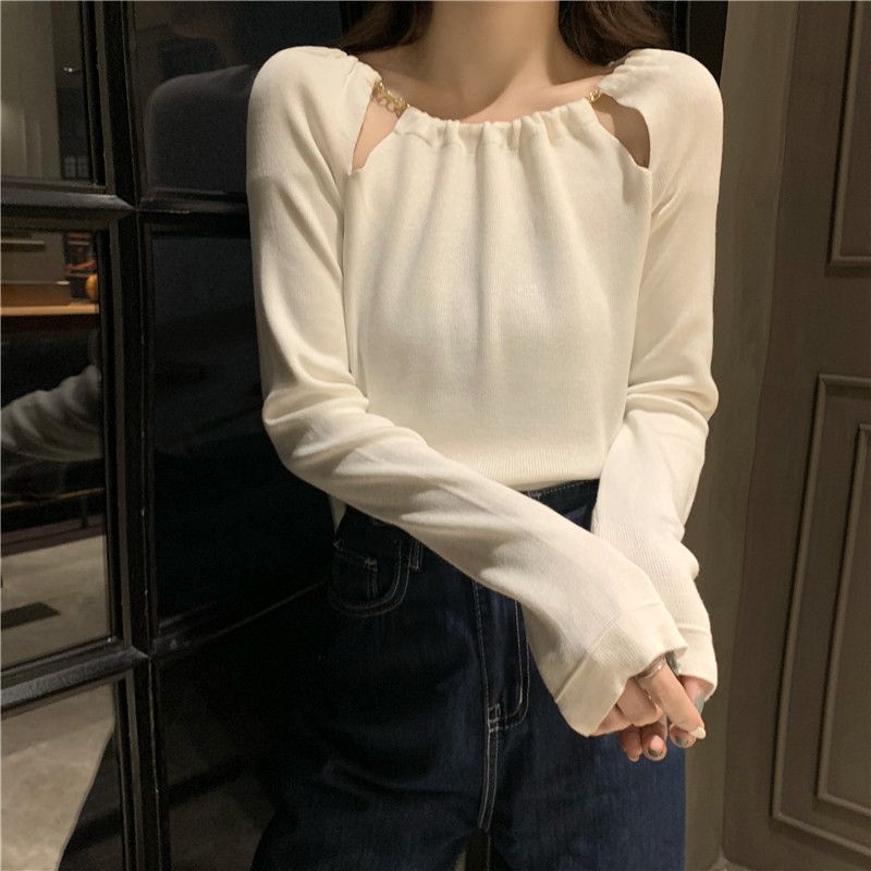 Jiashucheng Áo Sweater Tay Dài Thời Trang Xuân Thu 2023 Phong Cách Mới Cho Nữ