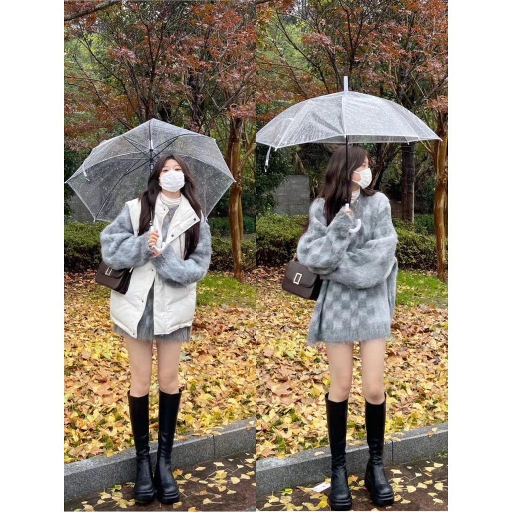 Jiashucheng Áo Sweater Cao Cấp Mềm Mại Phong Cách Retro Nhật Bản Thời Trang Thu Đông Dành Cho Nữ Sinh