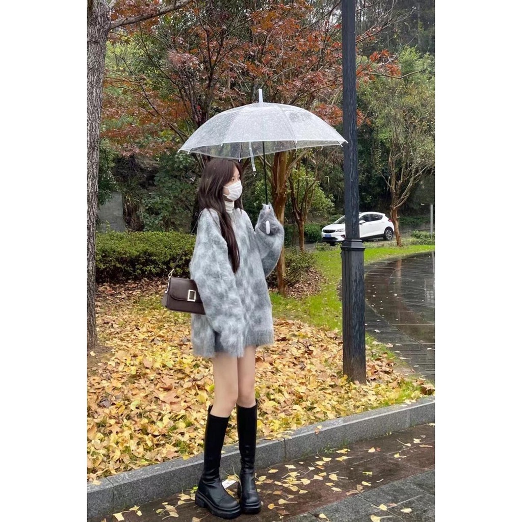 Jiashucheng Áo Sweater Cao Cấp Mềm Mại Phong Cách Retro Nhật Bản Thời Trang Thu Đông Dành Cho Nữ Sinh