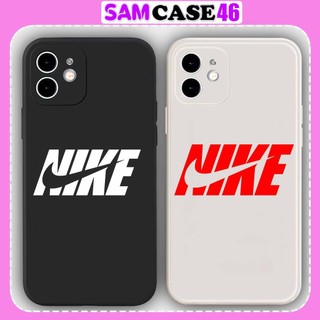 Ốp lưng iPhone 6/6s/7/8/X/XS/11/12/13 Pro Plus Max viền vuông chống sốc bảo vệ camera silicon mềm hình Nike Nike1