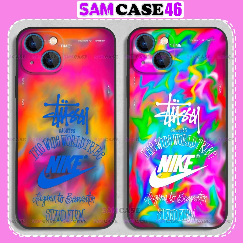 Ốp lưng iphone nike stussy cạnh vuông silicon dẻo bảo vệ camera cho ip 6/6s/7/8/X/XS/11/12/13/14 Pro Plus Max