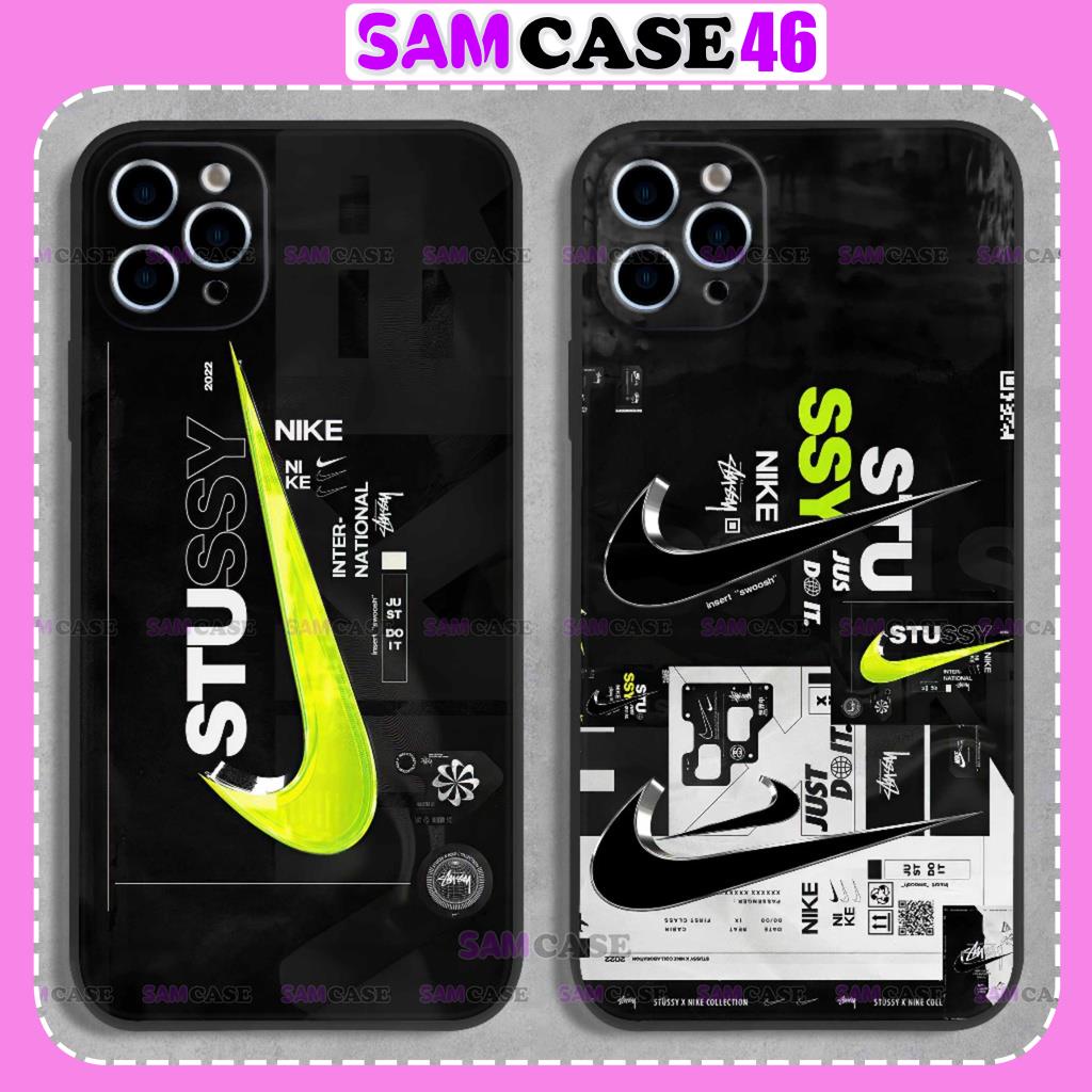 Ốp lưng iphone nike stussy cạnh vuông chống sốc bảo vệ camera silicon dẻo ip 6/6s/7/8/X/XS/11/12/13/14 Pro Plus Max